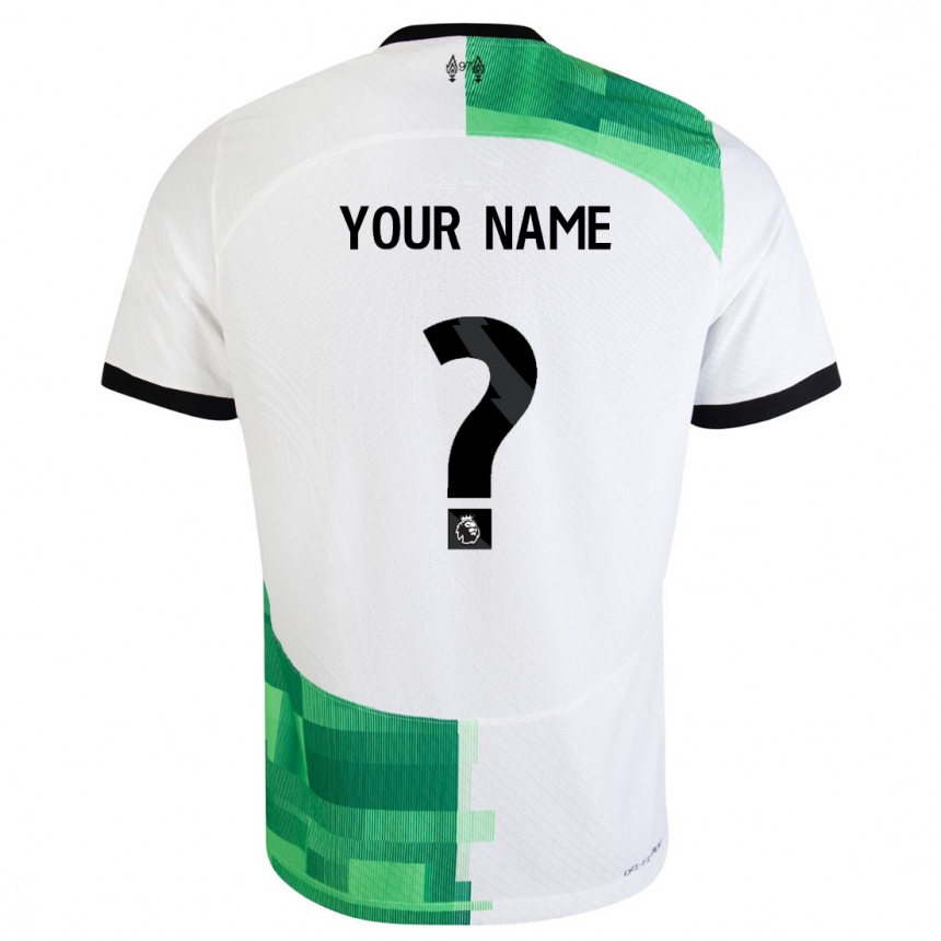 Women  Your Name #0 White Green Away Jersey 2023/24 T-Shirt