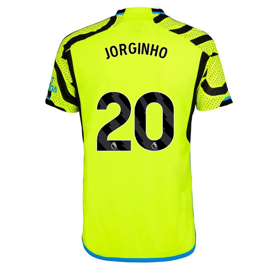 Women  Jorginho #20 Yellow Away Jersey 2023/24 T-Shirt