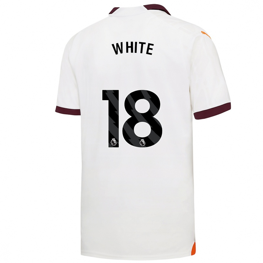 Women  Ellen White #18 White Away Jersey 2023/24 T-Shirt