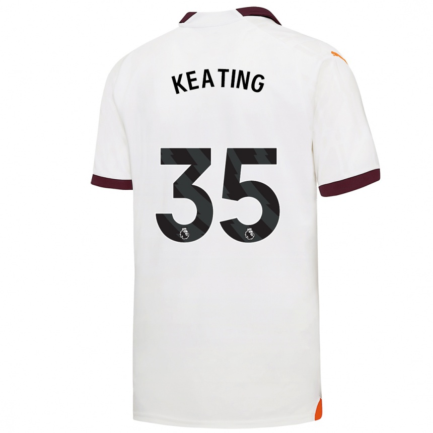 Women  Khiara Keating #35 White Away Jersey 2023/24 T-Shirt