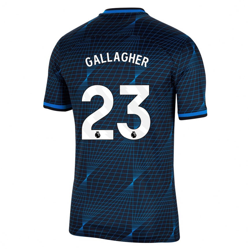 Women  Conor Gallagher #23 Dark Blue Away Jersey 2023/24 T-Shirt