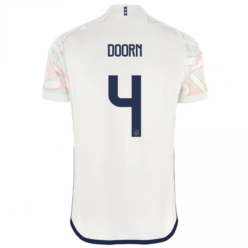 Women  Lisa Doorn #4 White Away Jersey 2023/24 T-Shirt