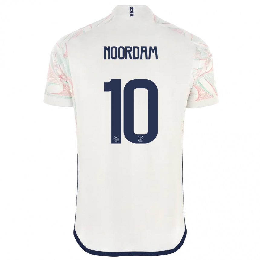 Women  Nadine Noordam #10 White Away Jersey 2023/24 T-Shirt