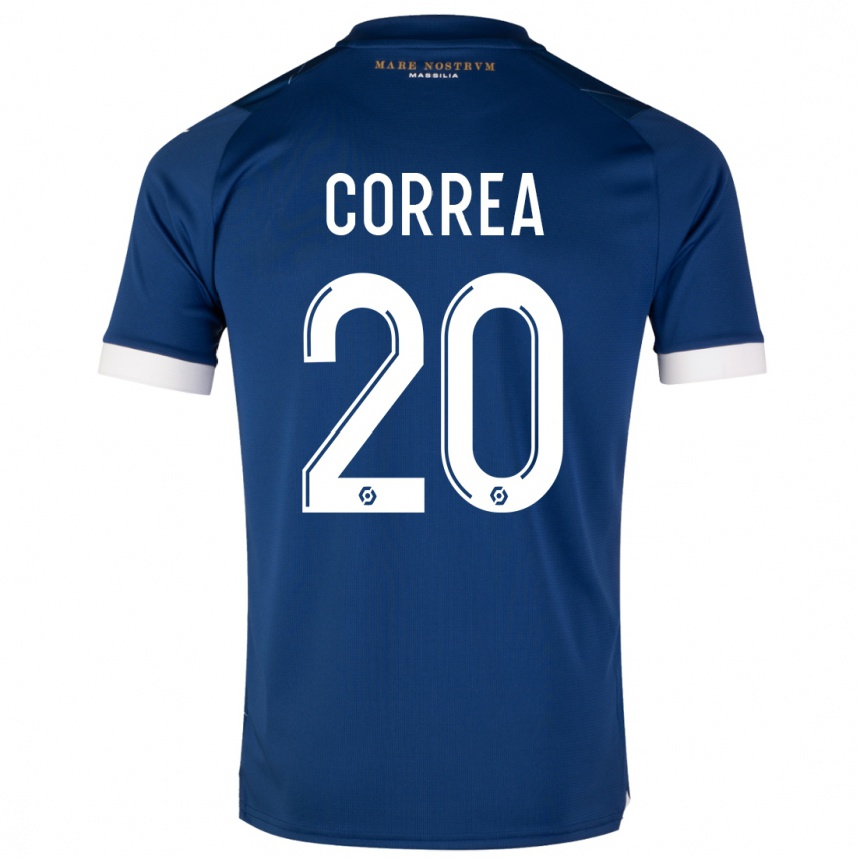Women  Joaquin Correa #20 Dark Blue Away Jersey 2023/24 T-Shirt