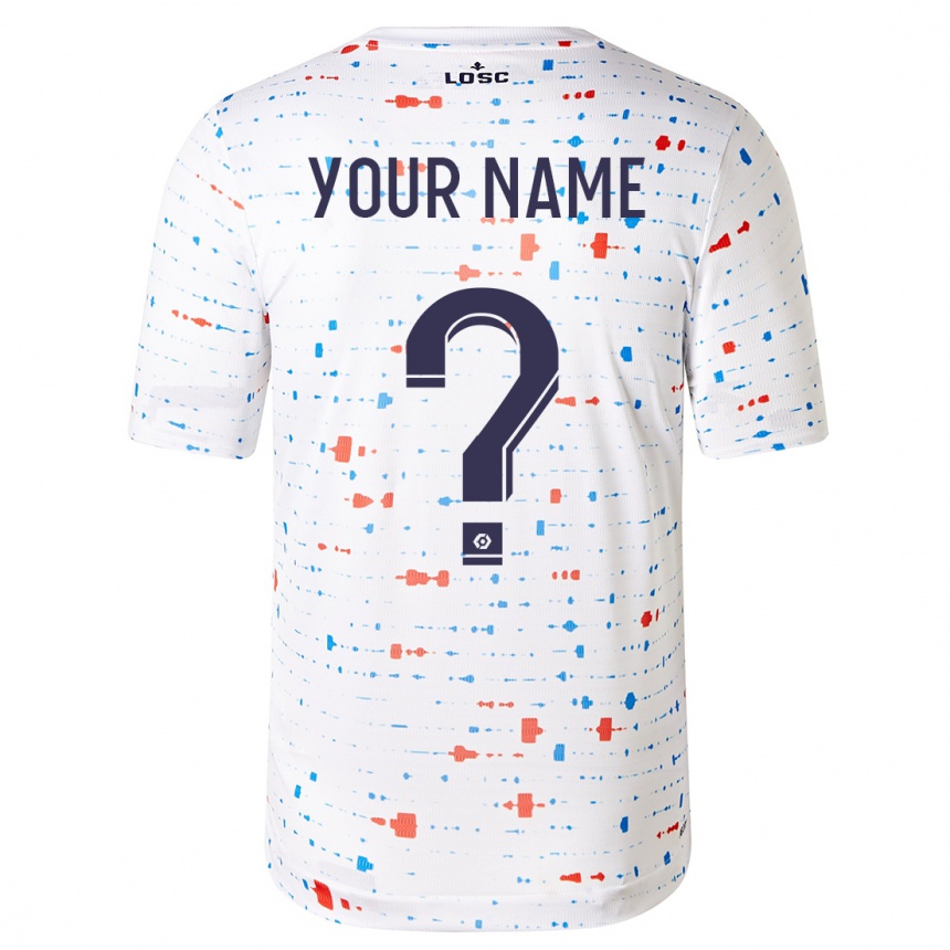 Women  Your Name #0 White Away Jersey 2023/24 T-Shirt