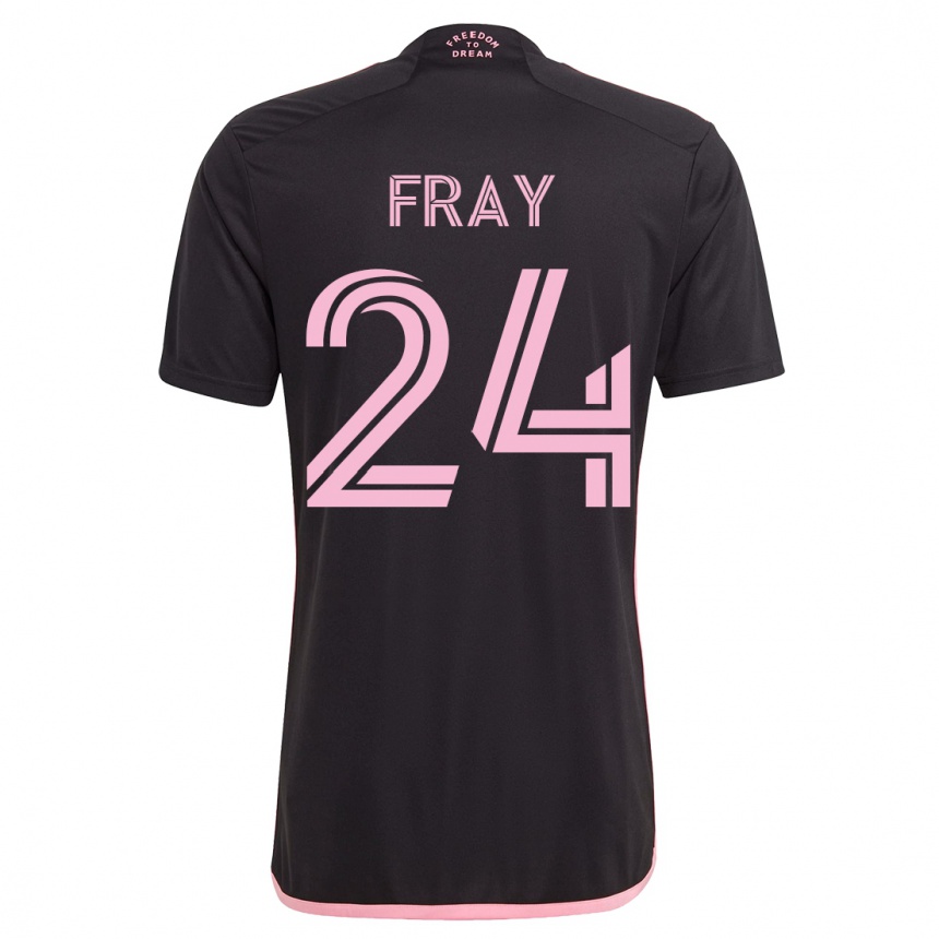 Women  Ian Fray #24 Black Away Jersey 2023/24 T-Shirt