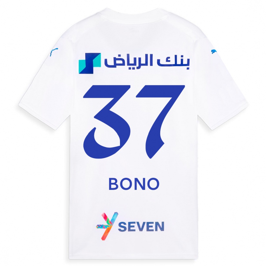 Women  Bono #37 White Away Jersey 2023/24 T-Shirt