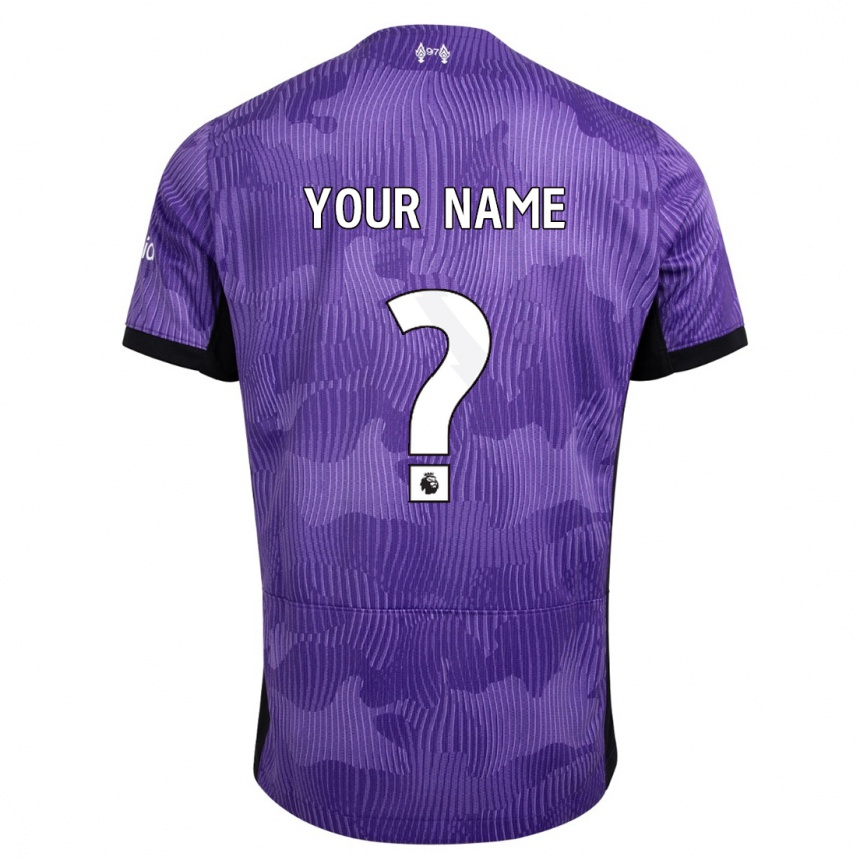 Women  Your Name #0 Purple Third Jersey 2023/24 T-Shirt
