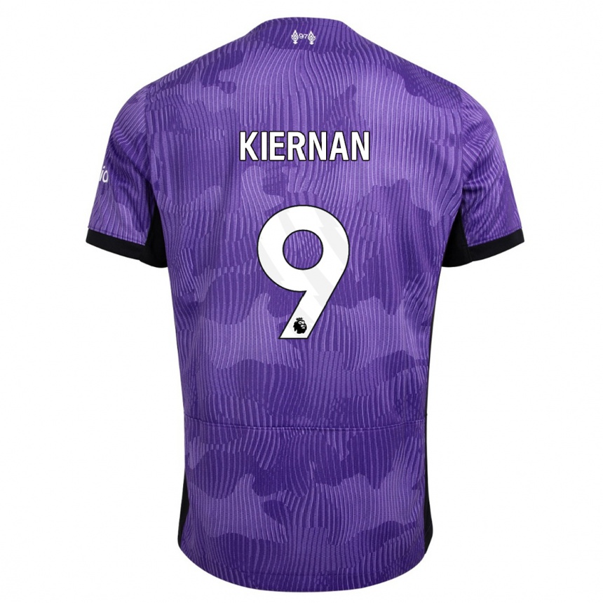 Women  Leanne Kiernan #9 Purple Third Jersey 2023/24 T-Shirt