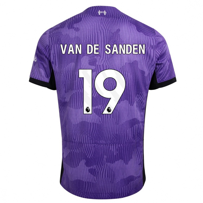 Women  Shanice Van De Sanden #19 Purple Third Jersey 2023/24 T-Shirt
