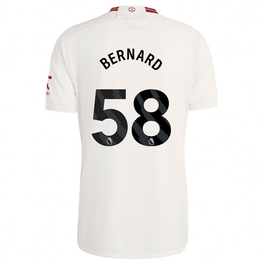 Women  Bernard #58 White Third Jersey 2023/24 T-Shirt