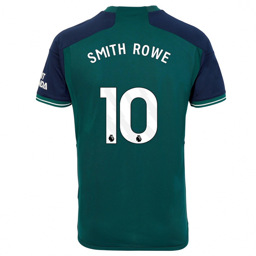 Women  Emile Smith Rowe #10 Green Third Jersey 2023/24 T-Shirt