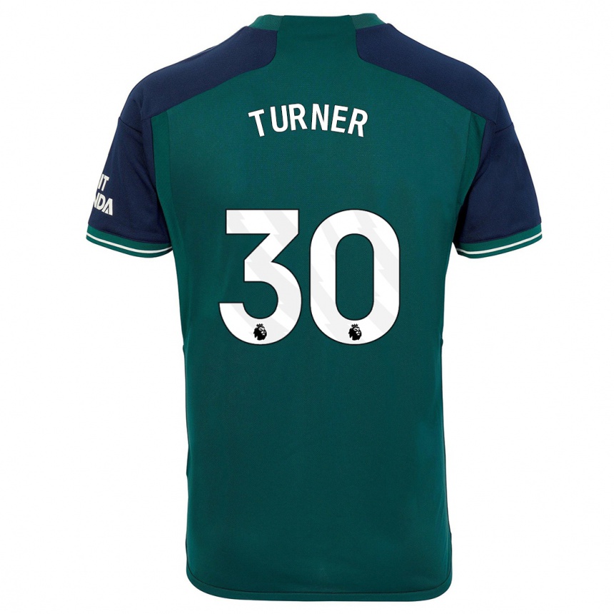 Women  Matt Turner #30 Green Third Jersey 2023/24 T-Shirt