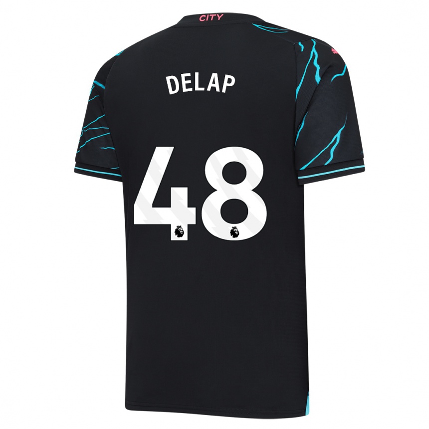 Women  Liam Delap #48 Dark Blue Third Jersey 2023/24 T-Shirt