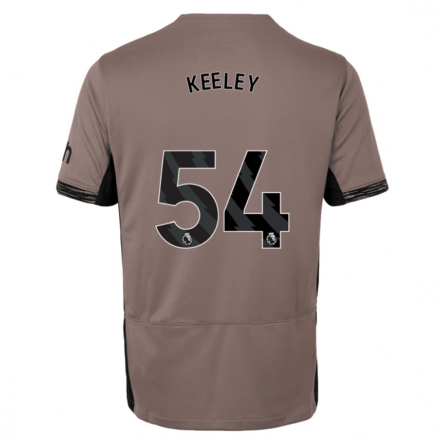 Women  Josh Keeley #54 Dark Beige Third Jersey 2023/24 T-Shirt