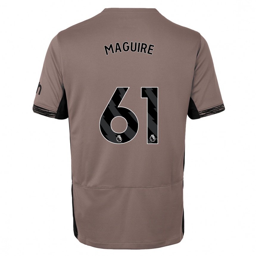Women  Aaron Maguire #61 Dark Beige Third Jersey 2023/24 T-Shirt