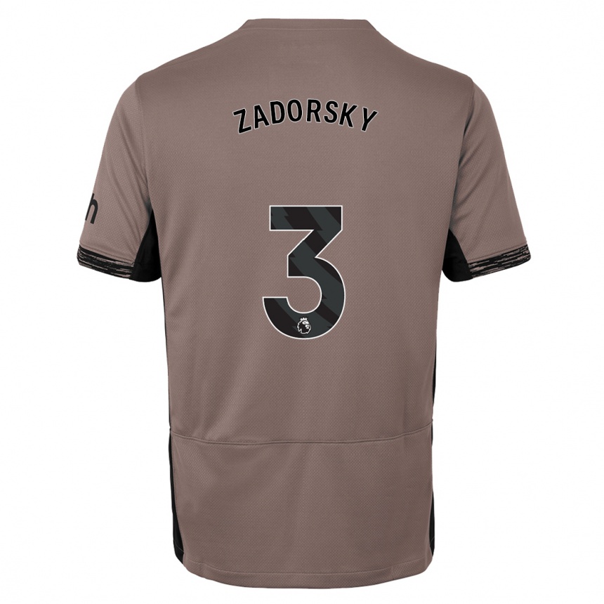 Women  Shelina Zadorsky #3 Dark Beige Third Jersey 2023/24 T-Shirt