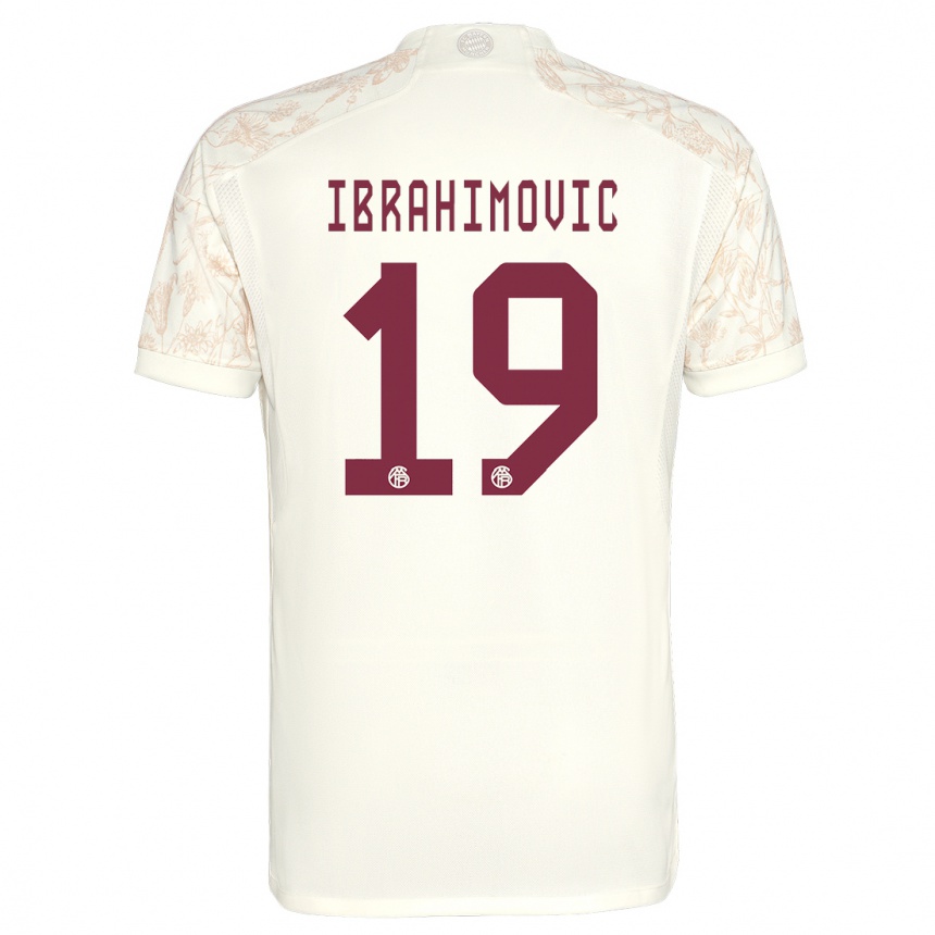 Women  Arijon Ibrahimovic #19 Off White Third Jersey 2023/24 T-Shirt