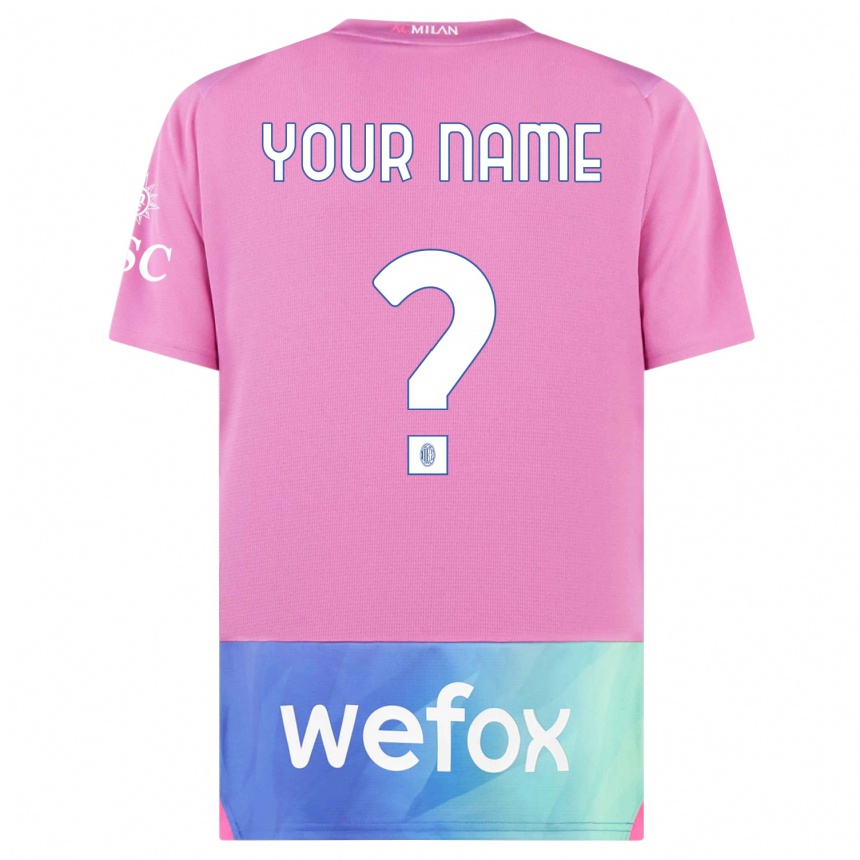 Women  Your Name #0 Pink Purple Third Jersey 2023/24 T-Shirt